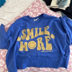 Blue and Gold Women's Sweater